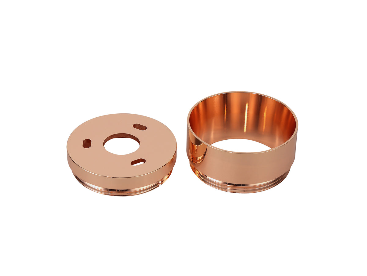 Maclaine 2cm Face Ring &amp; 1cm Back Ring Accessory Pack, Rose Gold EM5408-HSA