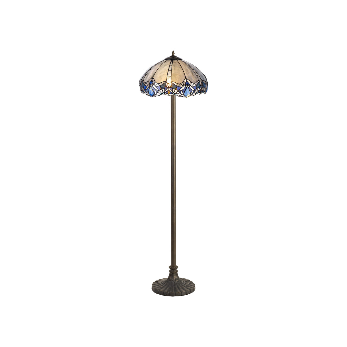 Normand 2 Light Stepped Design Floor Lamp EM4610-KHSA