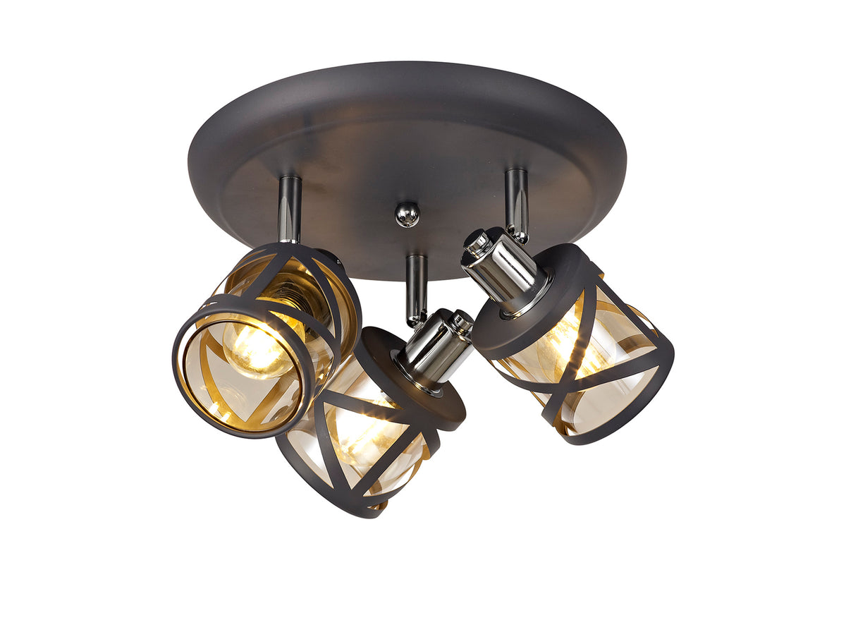 Novarro 3 Light Round Spotlight  EM2118-HSA