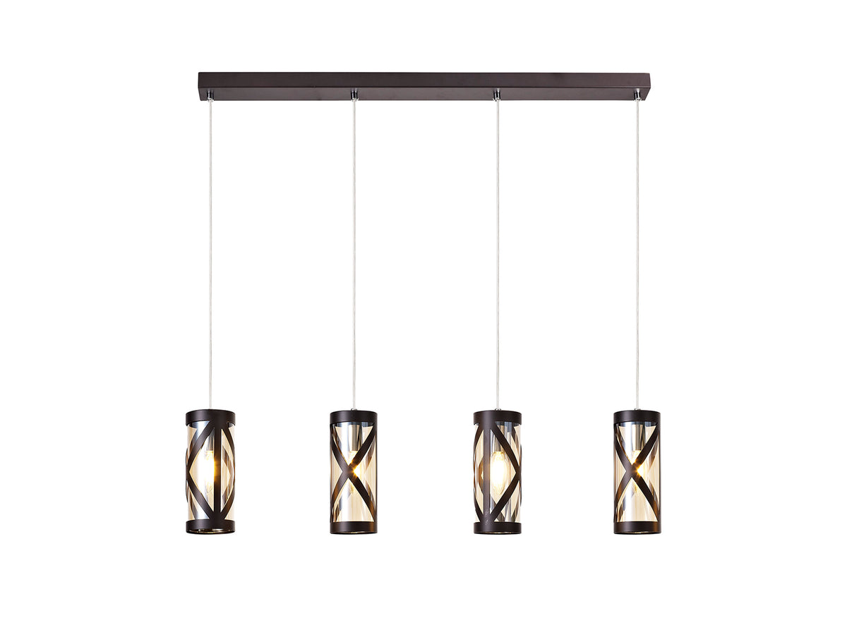 Novarro 4 Light Bar Linear Pendant  EM7418-HSA