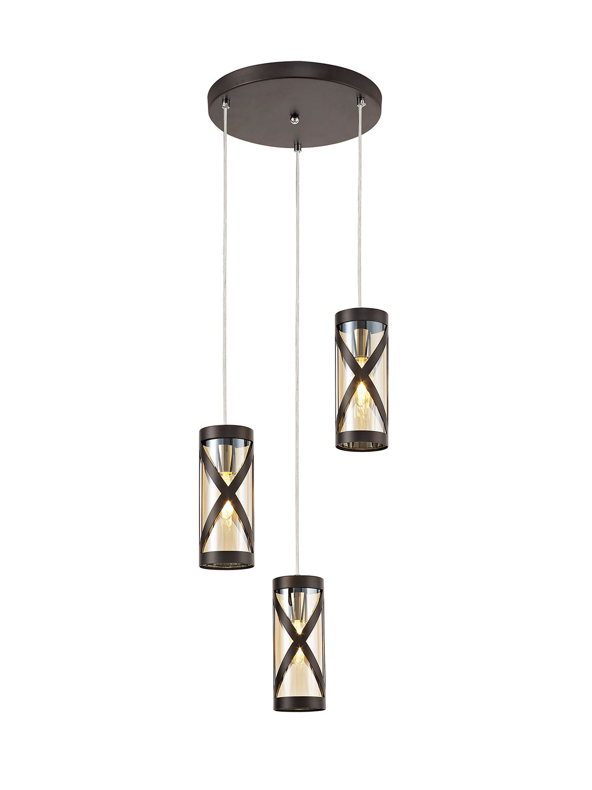 Novarro 3 Light Round Pendant EM8418-HSA
