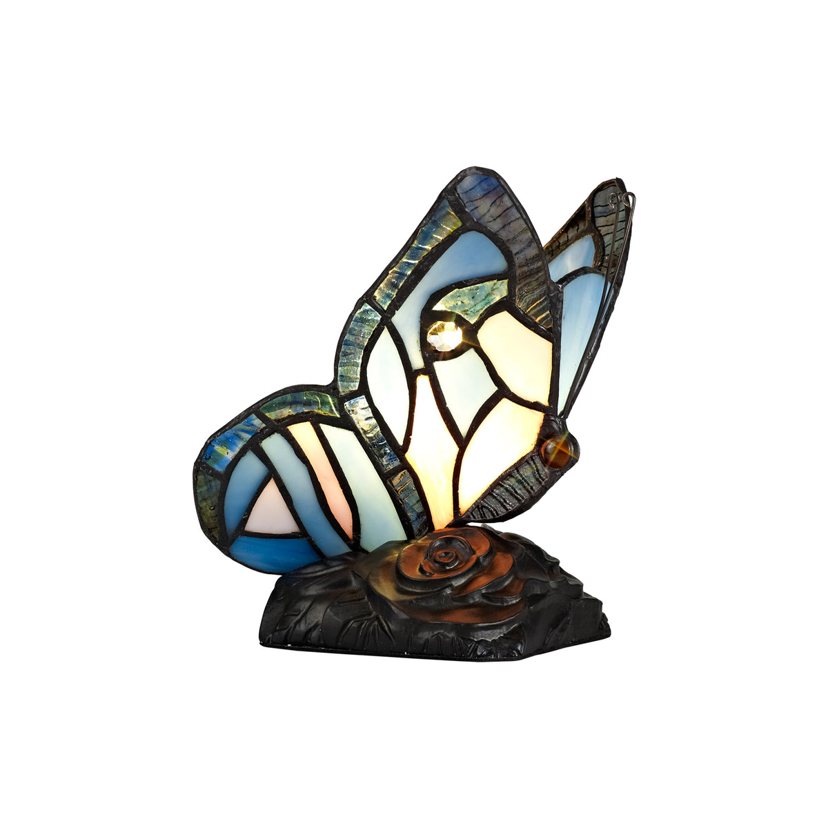 Pallette Tiffany Butterfly Table Lamp, EM0037-HSA