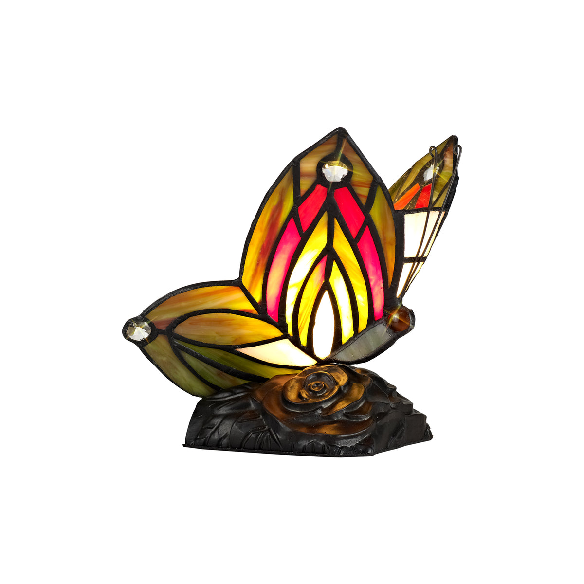 Pallette Tiffany Butterfly Table Lamp, EM9927-HSA