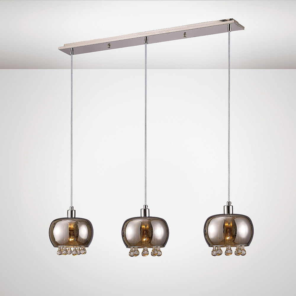 Diyas IL31602 Pandora 3 Light Linear Pendant