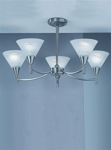 Franklite PE9835 Harmony 5 Light Satin Nickel