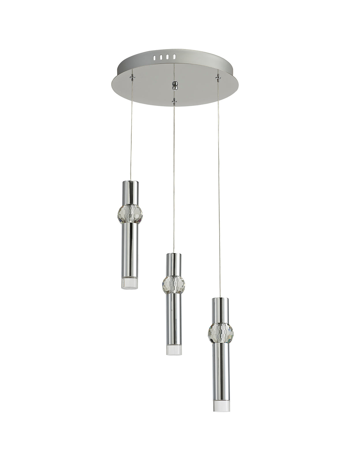 Quaid 3 Light Round Pendant,  EM8437-HSA
