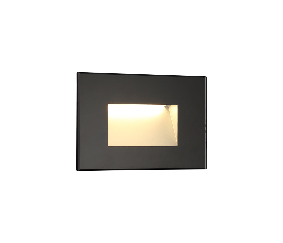 Reed Recessed Rectangle Glass Fronted Wall Lamp,  EM8287-HSA