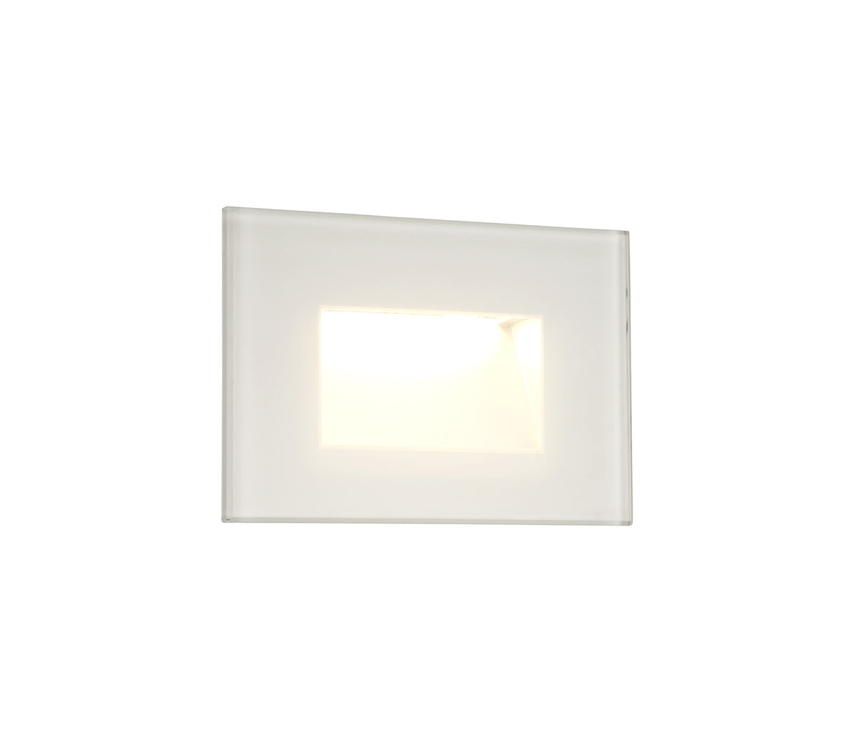 Reed Recessed Rectangle Glass Fronted Wall Lamp,  EM9287-HSA
