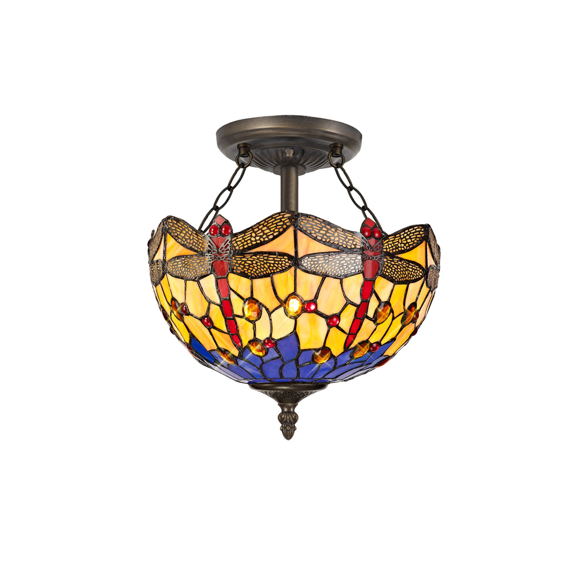 Sarandon 2 Light Semi Ceiling  EM0700-KHSA