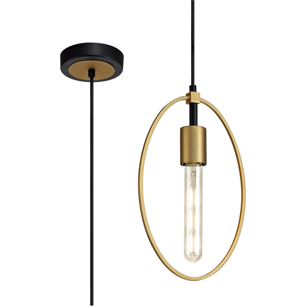 Savalas Single Small Circle Pendant,  EM0147-HSA