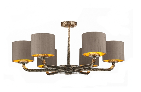 David Hunt SLO0600 Sloane 6 Light Dual Mount Pendant Bronze