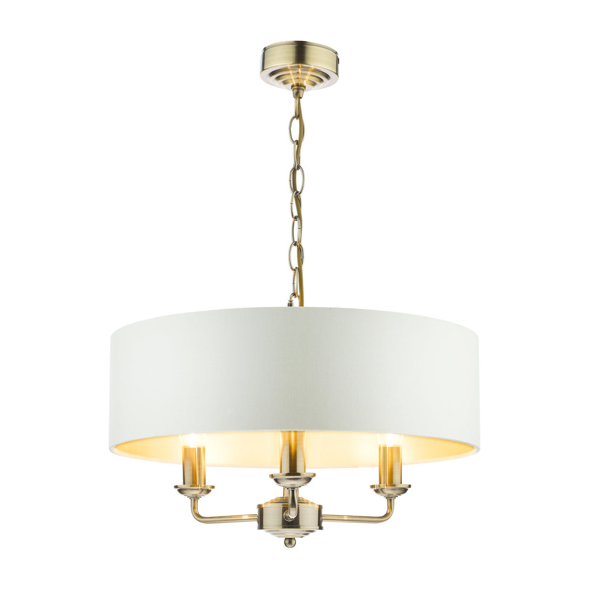 Laura Ashley LA3621363-Q Sorrento 3 Light Pendant Antique Brass