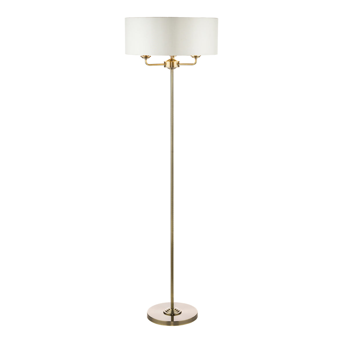 Laura Ashley LA3570089-Q Sorrento Floor Lamp Satin Nickel