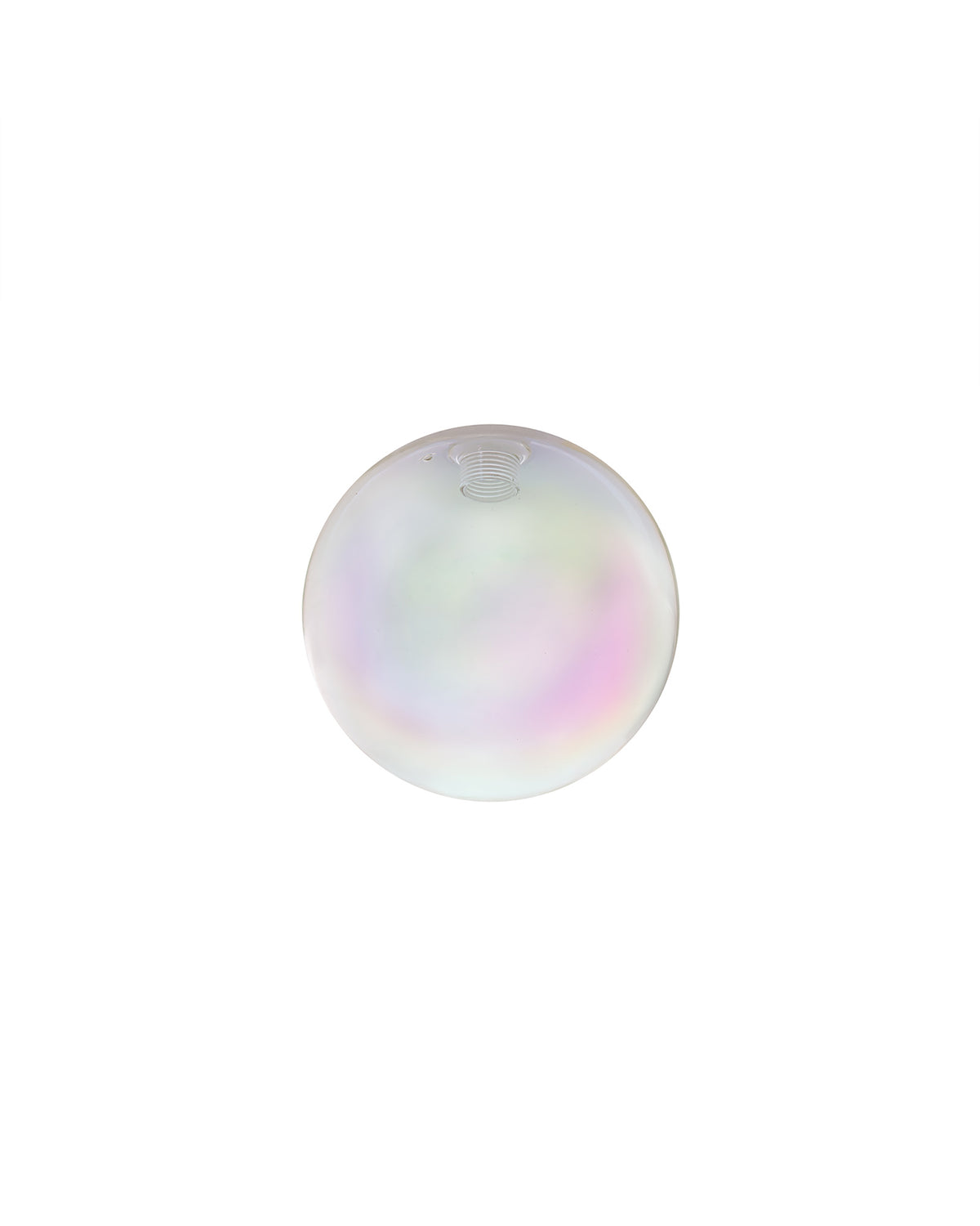 Spacek 140mm Round 7 Colour Iridescent Glass With Inner Frosted Globe Glass Shade EM0038-HSA