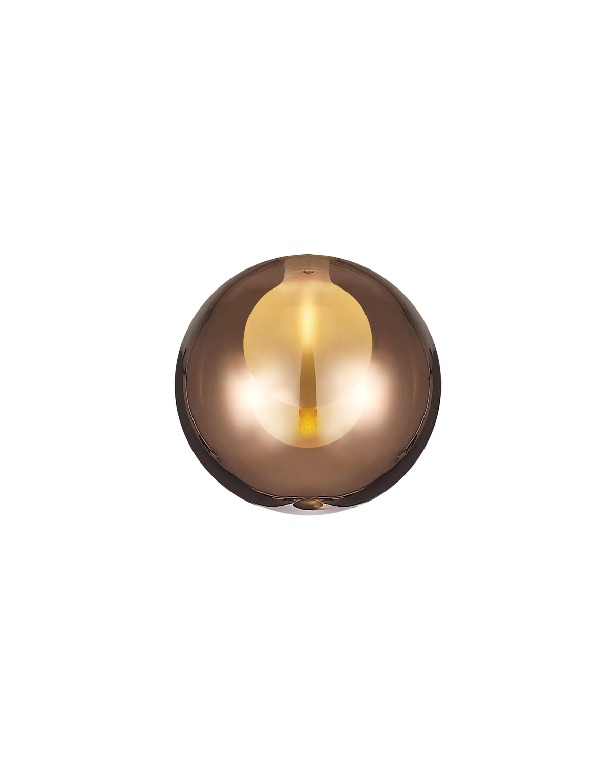 Spacek 140mm Round Copper With Inner Frosted Globe Glass Shade EM0467-HSA