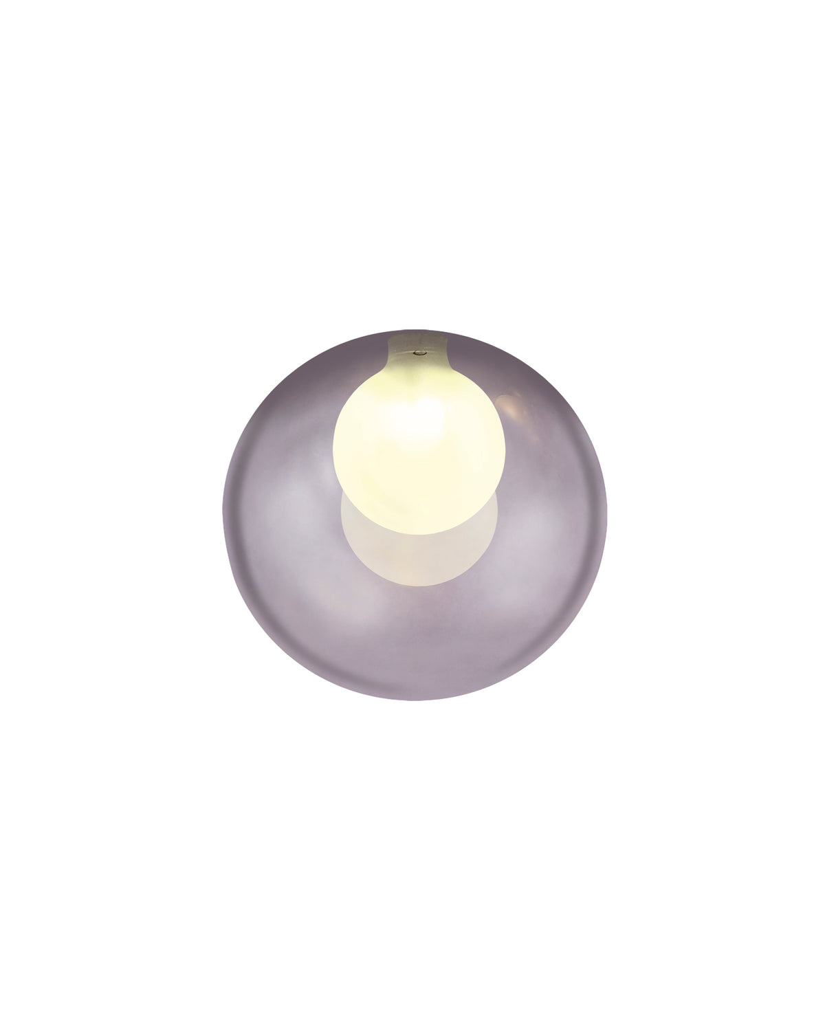 Spacek 140mm Round Smoke With Inner Frosted Globe Glass Shade EM1467-HSA