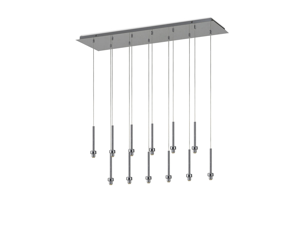 Spacek Polished Chrome 12 Light G9 Universal 2m Linear Pendant,  EM3608-HSA