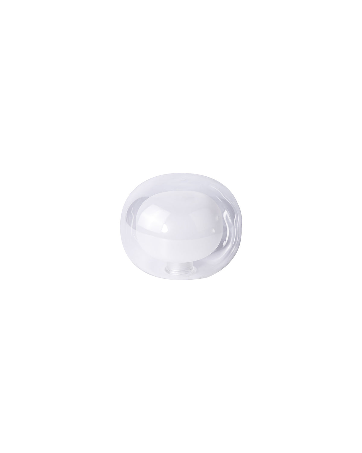 Spacek 120x100mm Flattened Round Clear With Inner Frosted Globe Glass Shade EM7548-HSA