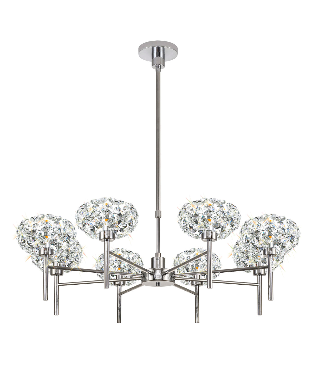 Spacek Polished Chrome 8 Light G9 Universal Telescopic/Semi Flush,  EM7167-HSA