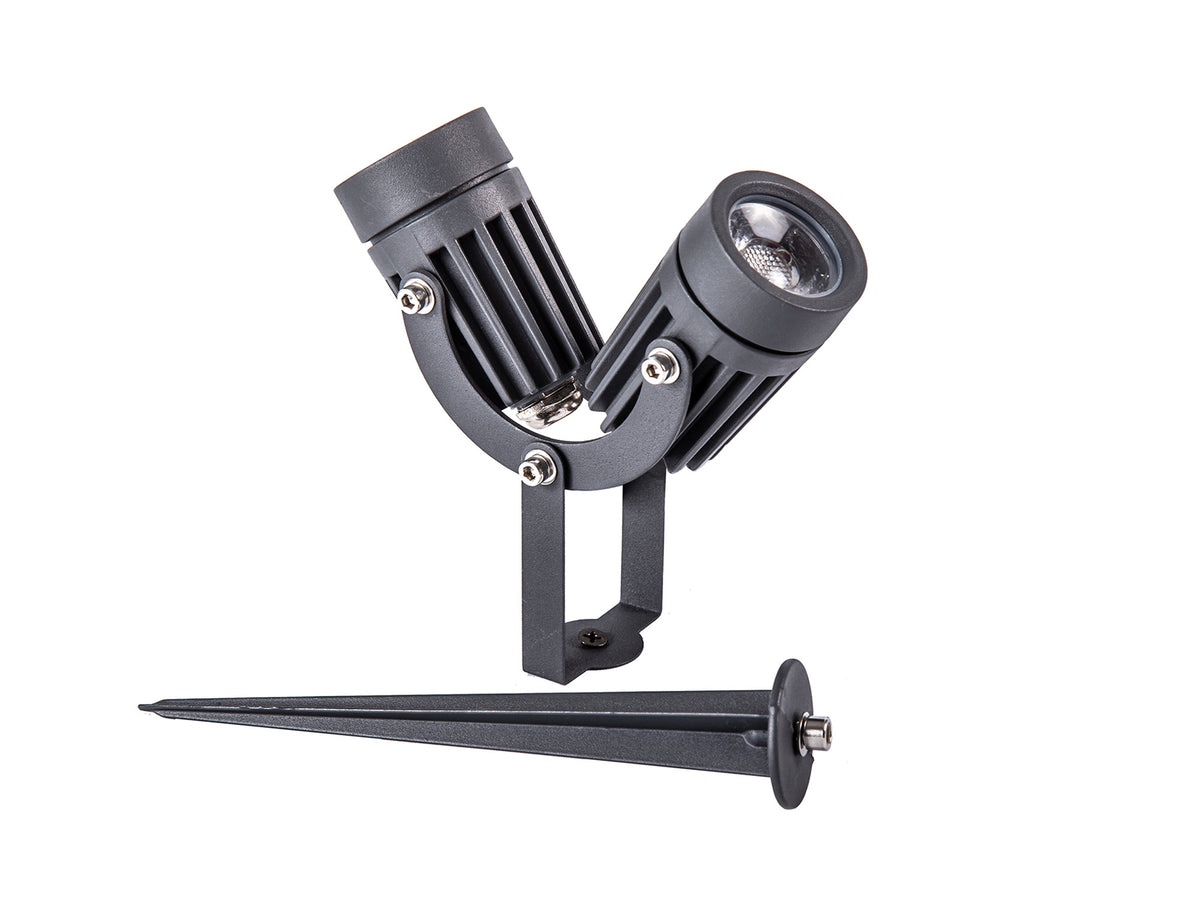 Todd Twin Spike/Wall Light, EM8718-HSA