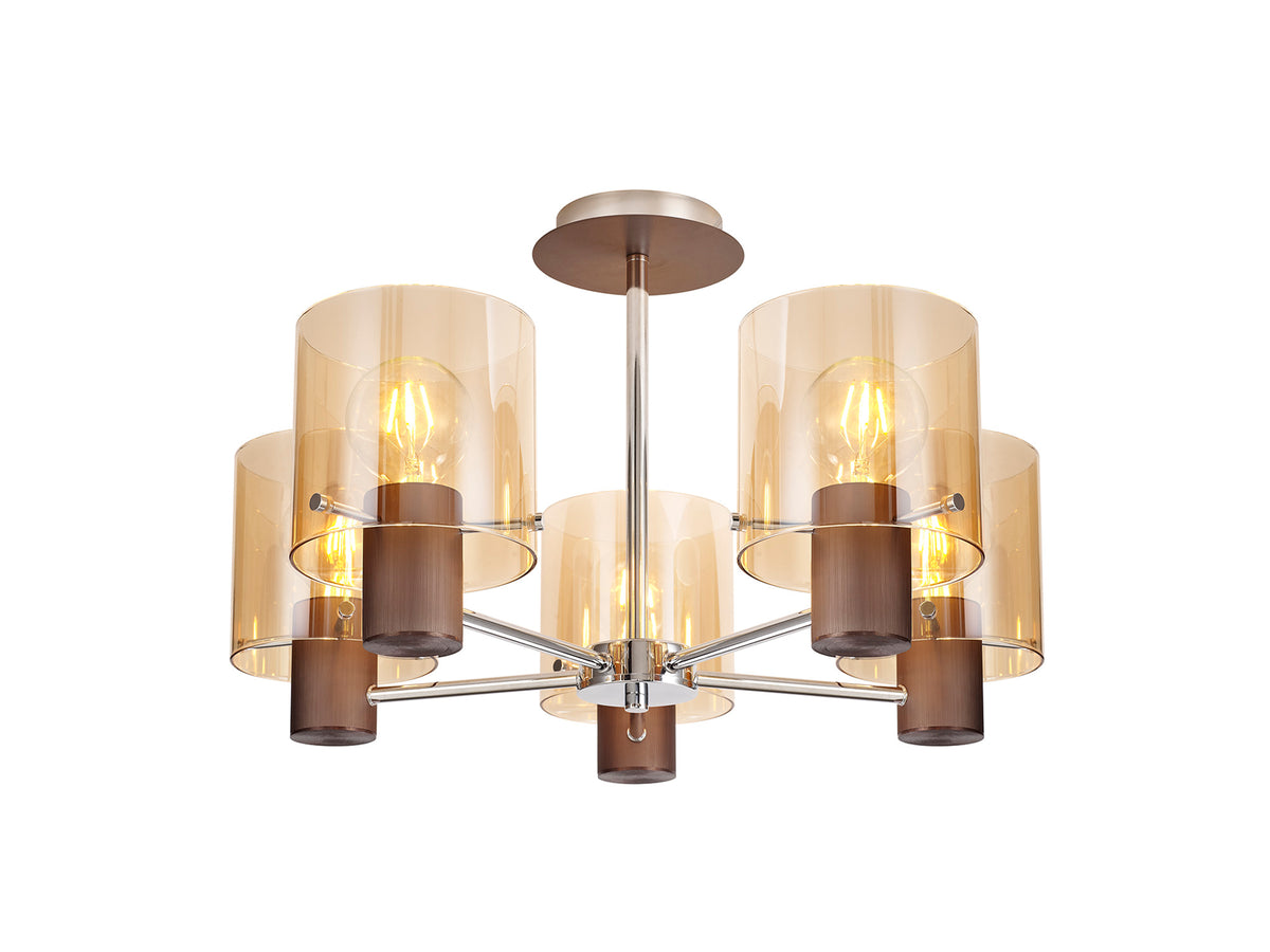 Valentino Semi Ceiling Light, EM4048-HSA