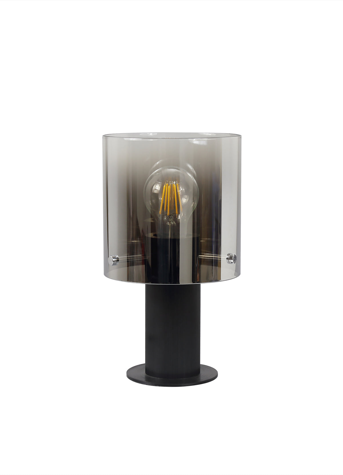 Valentino Smoked Glass Table Lamp, EM4957-HSA
