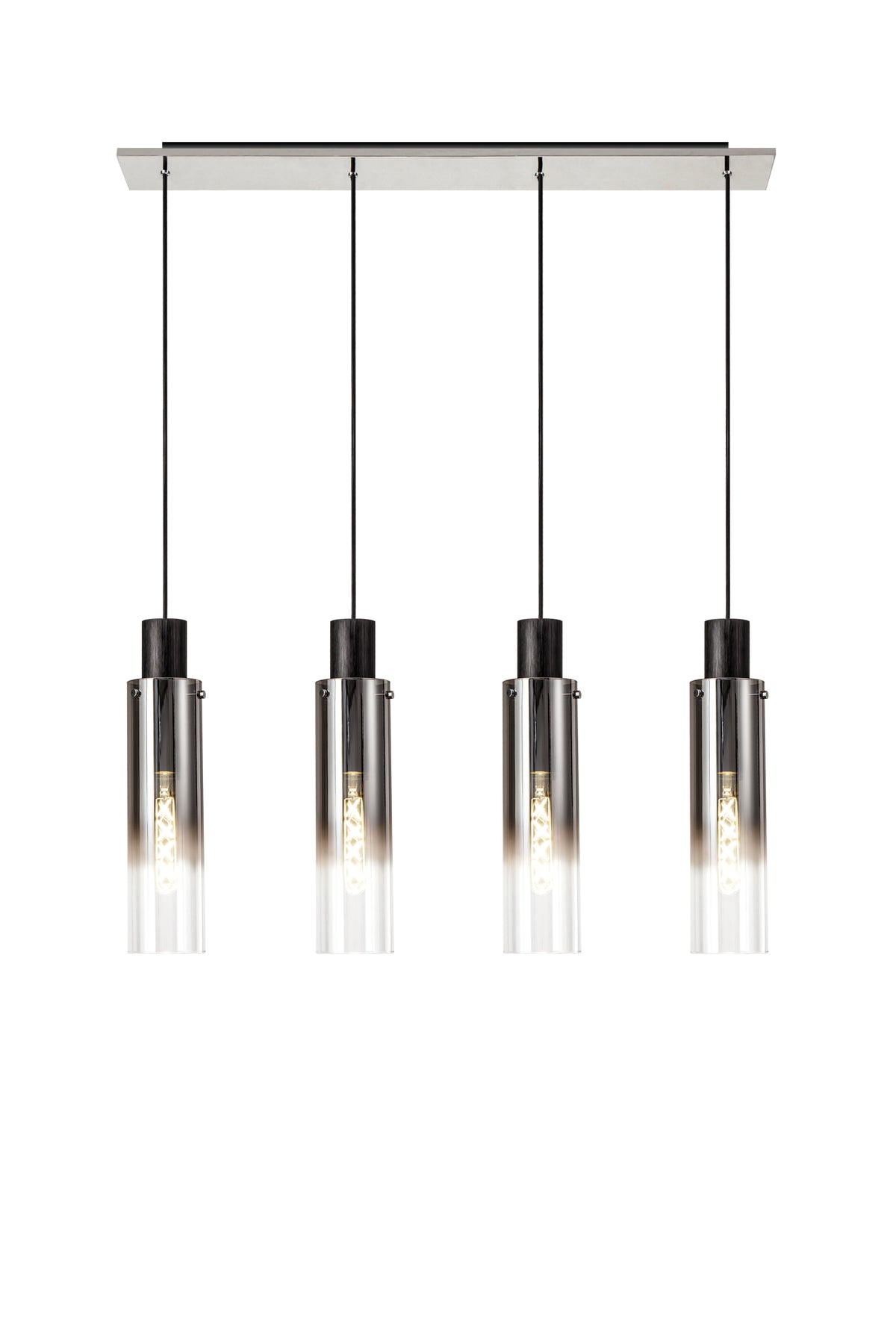 Valentino Black 4 Light Pendant, EM4948-HSA