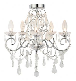 Forum SPA-19713-CHR Vela 5 Light Chandelier