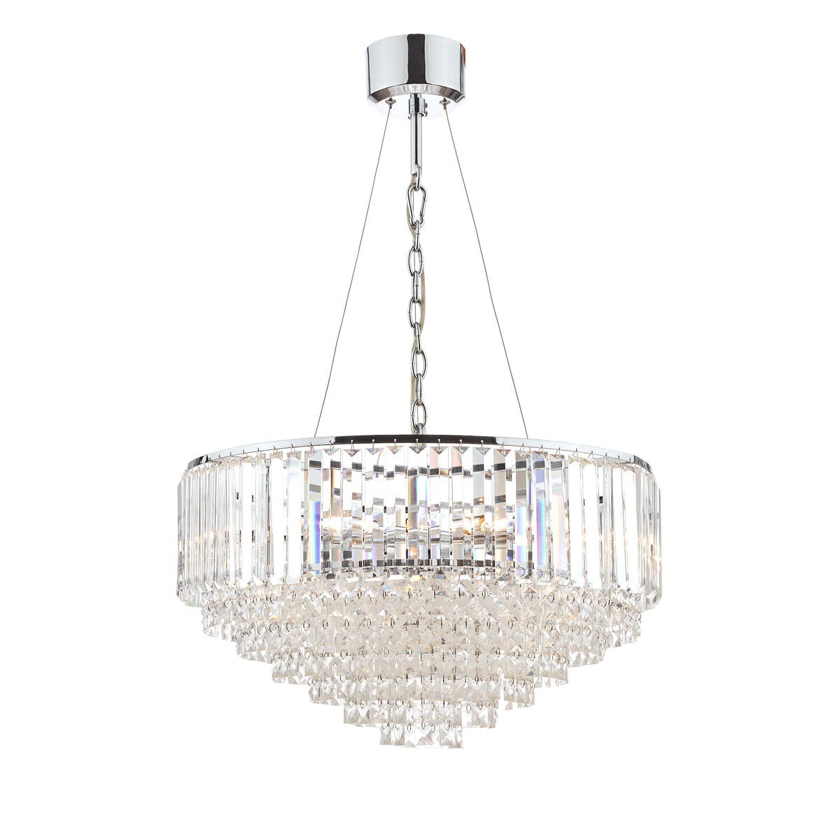Laura Ashley LA3603254-Q Vienna Polished Chrome 9 Light Chandelier