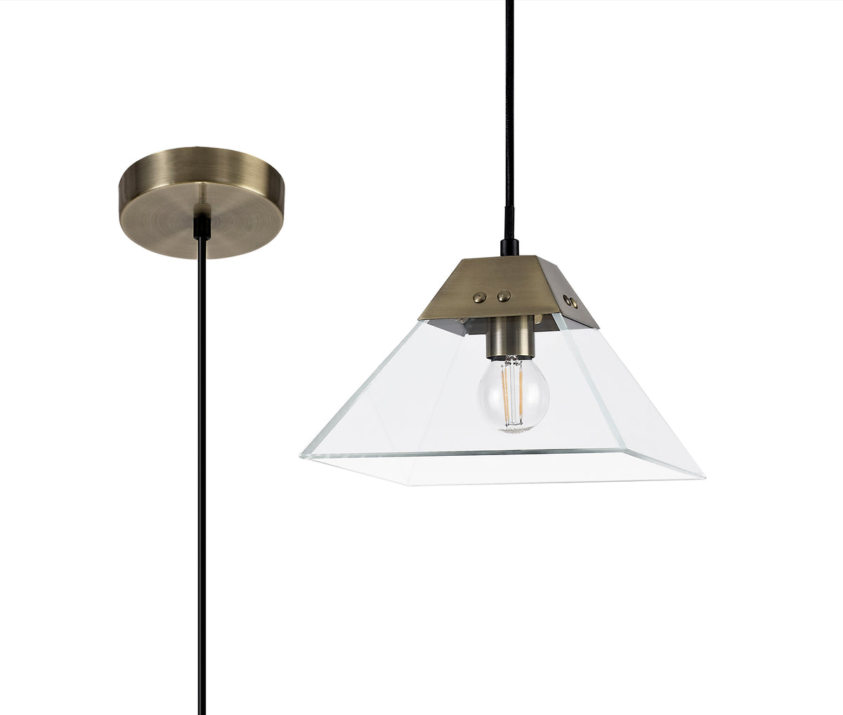 Wahlberg Square Pendant Small, EM1117-HSA
