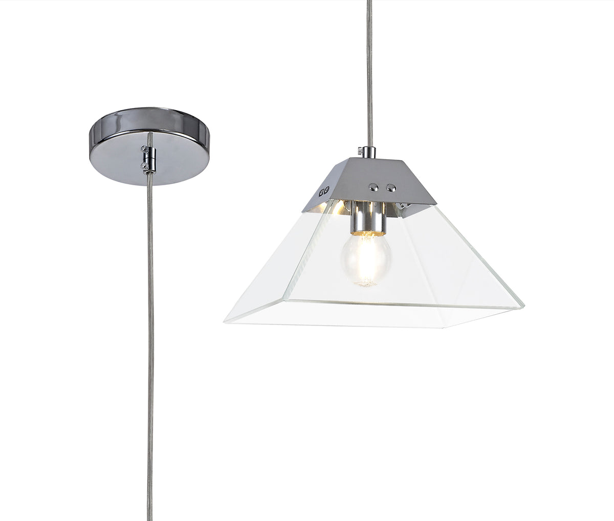 Wahlberg Square Pendant Small, EM8017-HSA