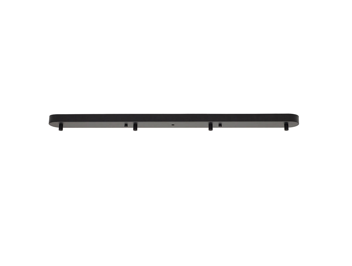 Webb 4 Hole 800mm Black Ceiling Plate, EM4618-HSA