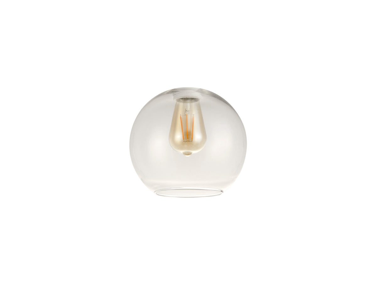 Webb Round 19cm Glass Shade, Clear EM7697-HSA