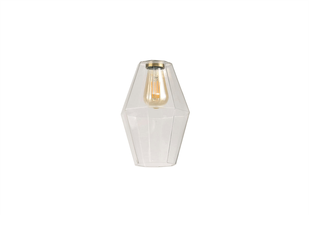 Webb Pyramid 17cm Glass Shade, Clear EM8697-HSA