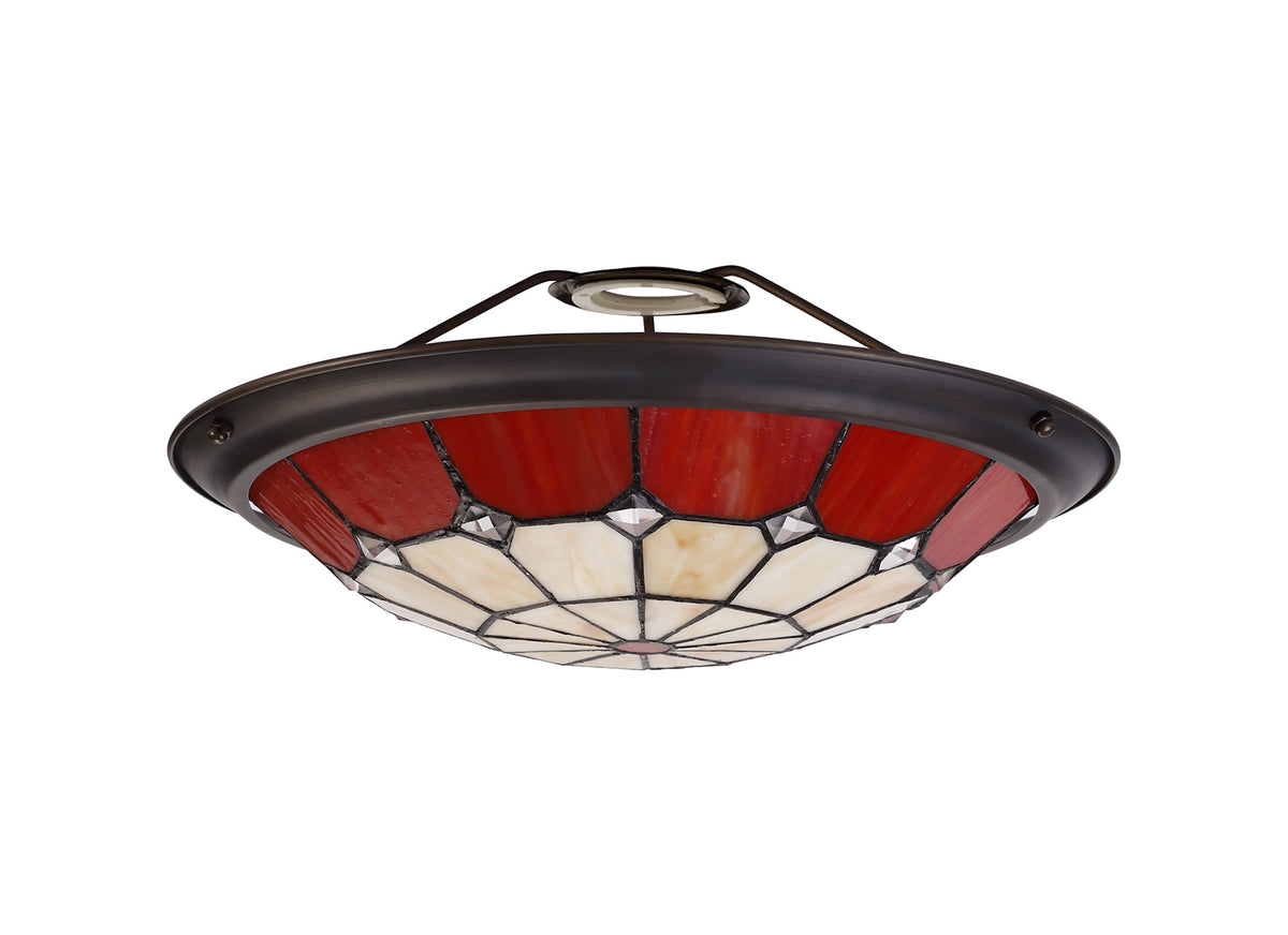Welles, Tiffany 35cm Non-electric Uplighter Shade, EM5327-HSA