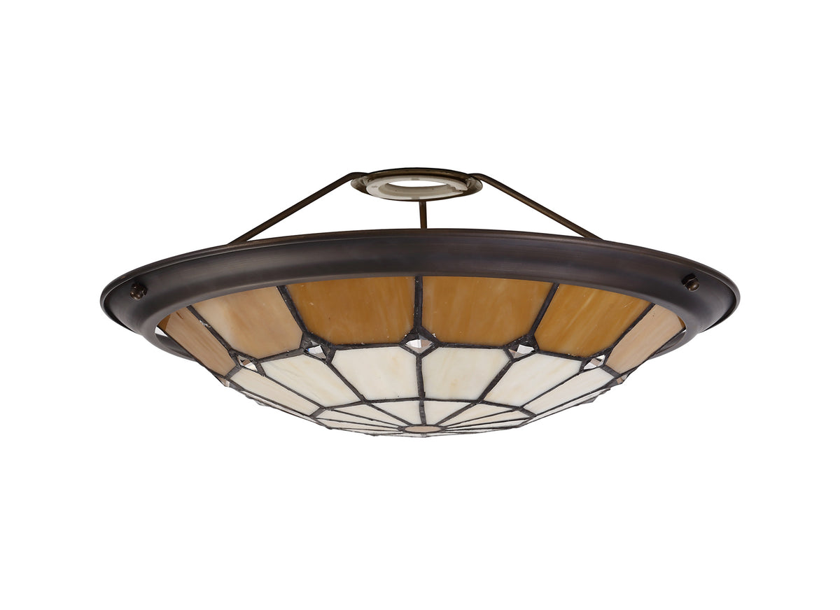 Welles, Tiffany 35cm Uplighter Shade, EM6327-HSA