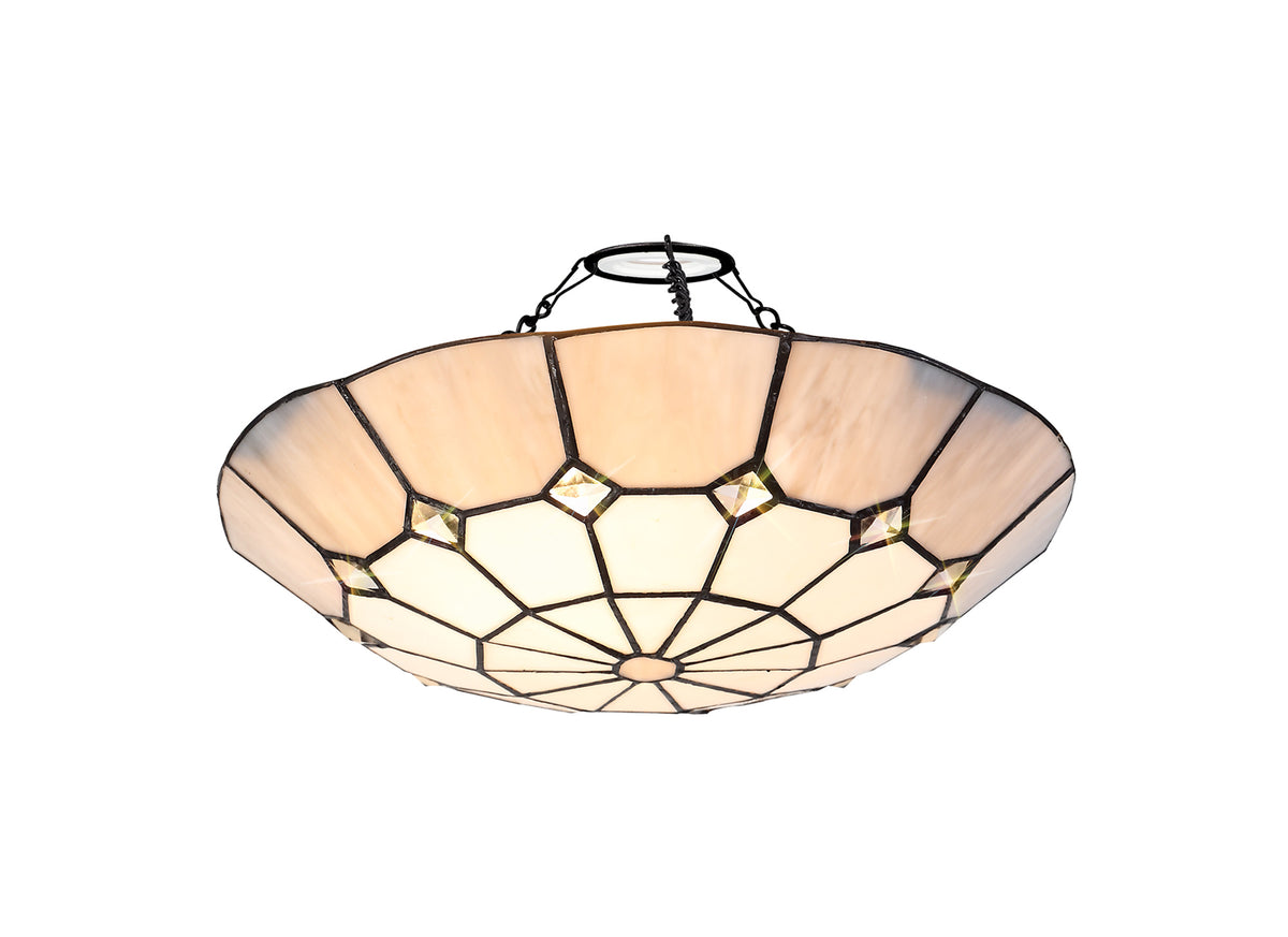 Welles, Tiffany 35cm Non-electric Uplighter Shade, EM9327-HSA